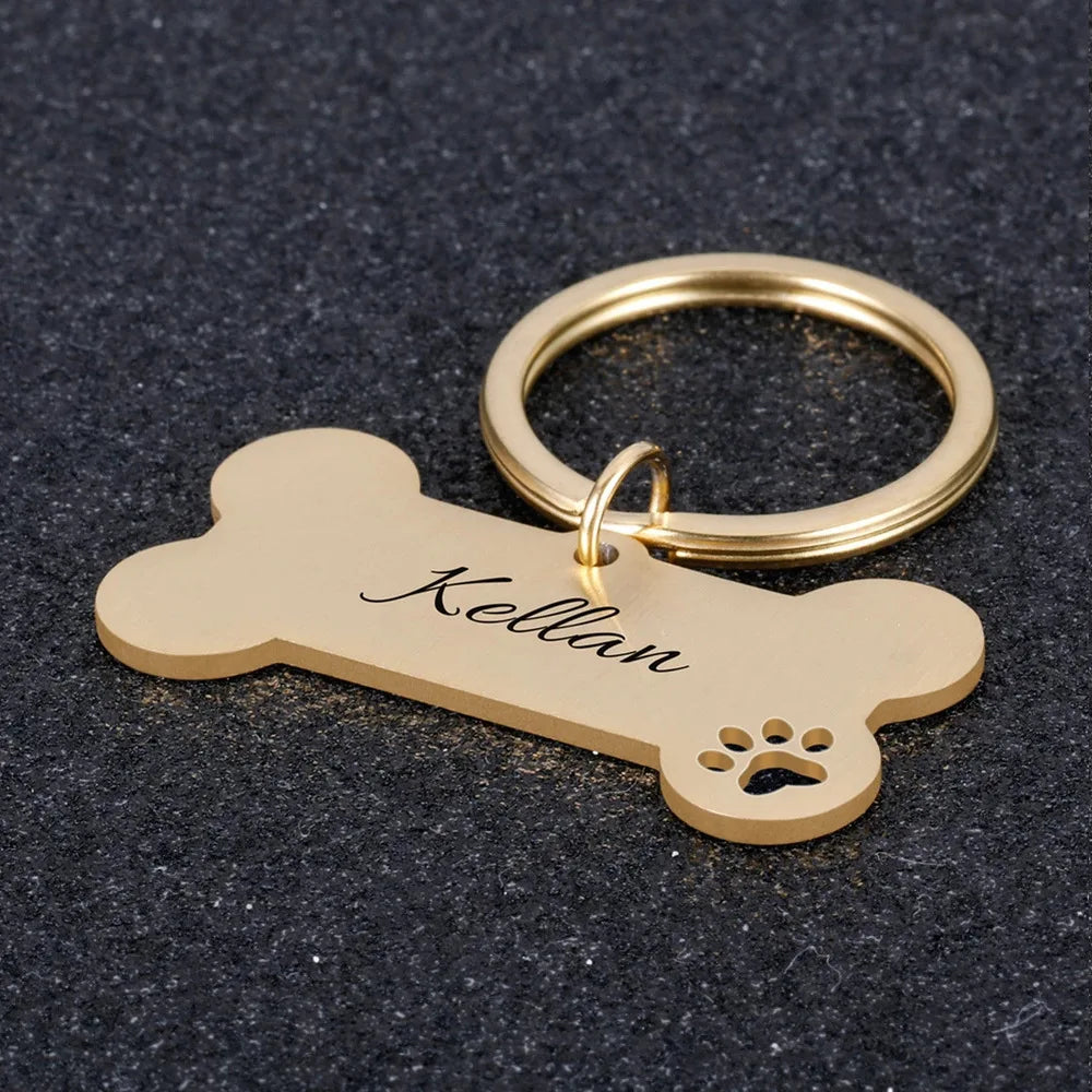 Personalized Pet ID Tag – Engraved Name & Phone