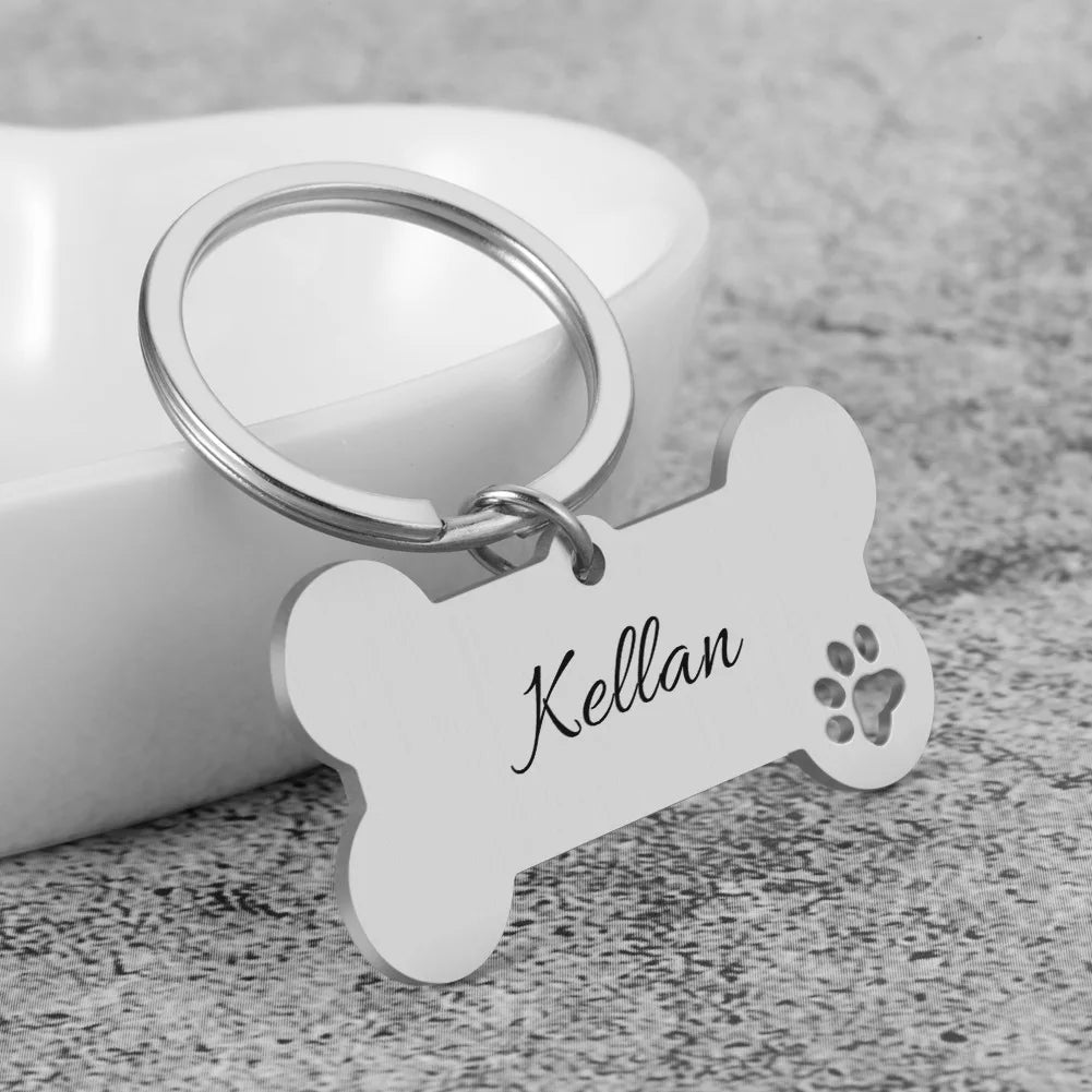 Personalized Pet ID Tag – Engraved Name & Phone
